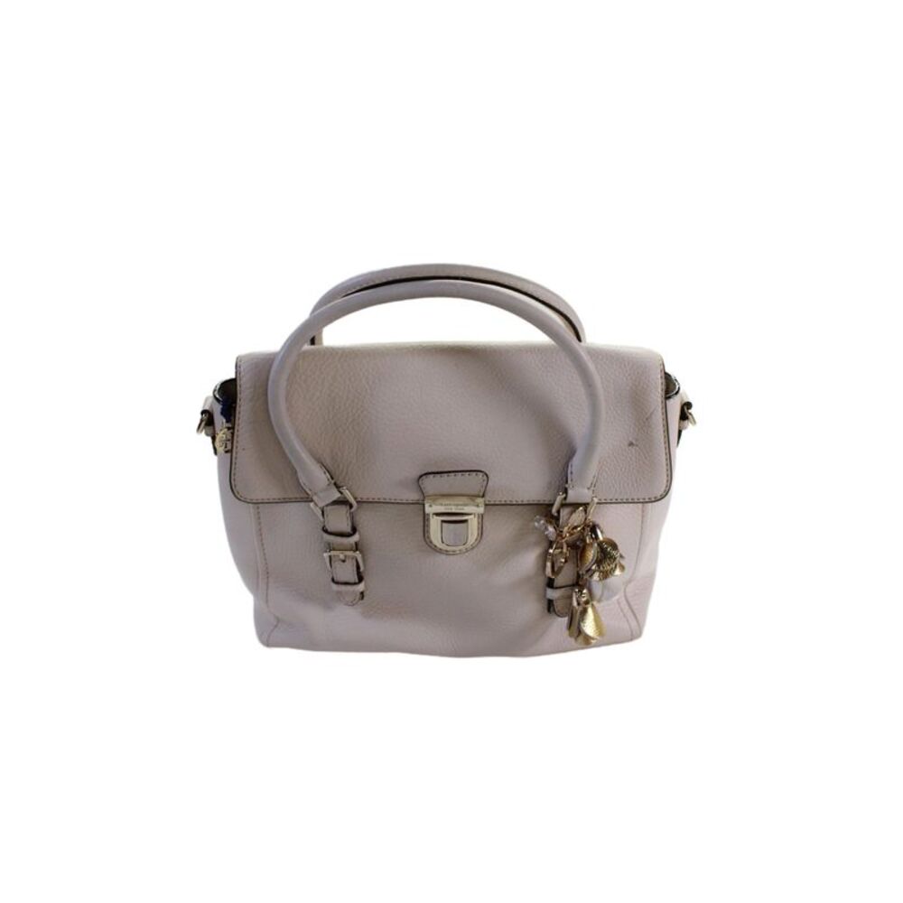 Kate Spade New York Womens Leather Shoulder Bag Beige